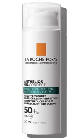 Frasco de produto Anthelios Oil Correct La Roche Posay