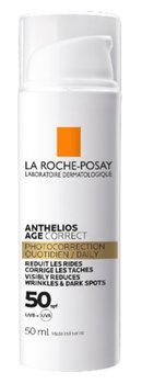 Frasco do produto Anthelios age correct da la roche posay