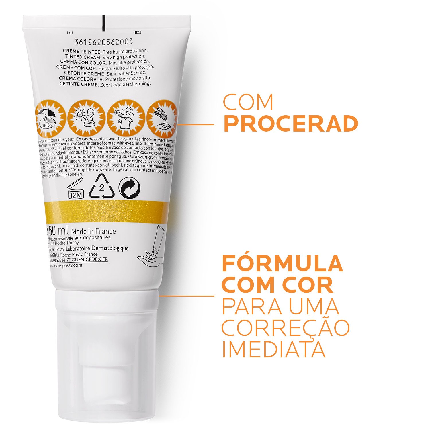 La Roche Posay ProductPage Sun Anthelios Pigmentation Tinted Spf50 50m