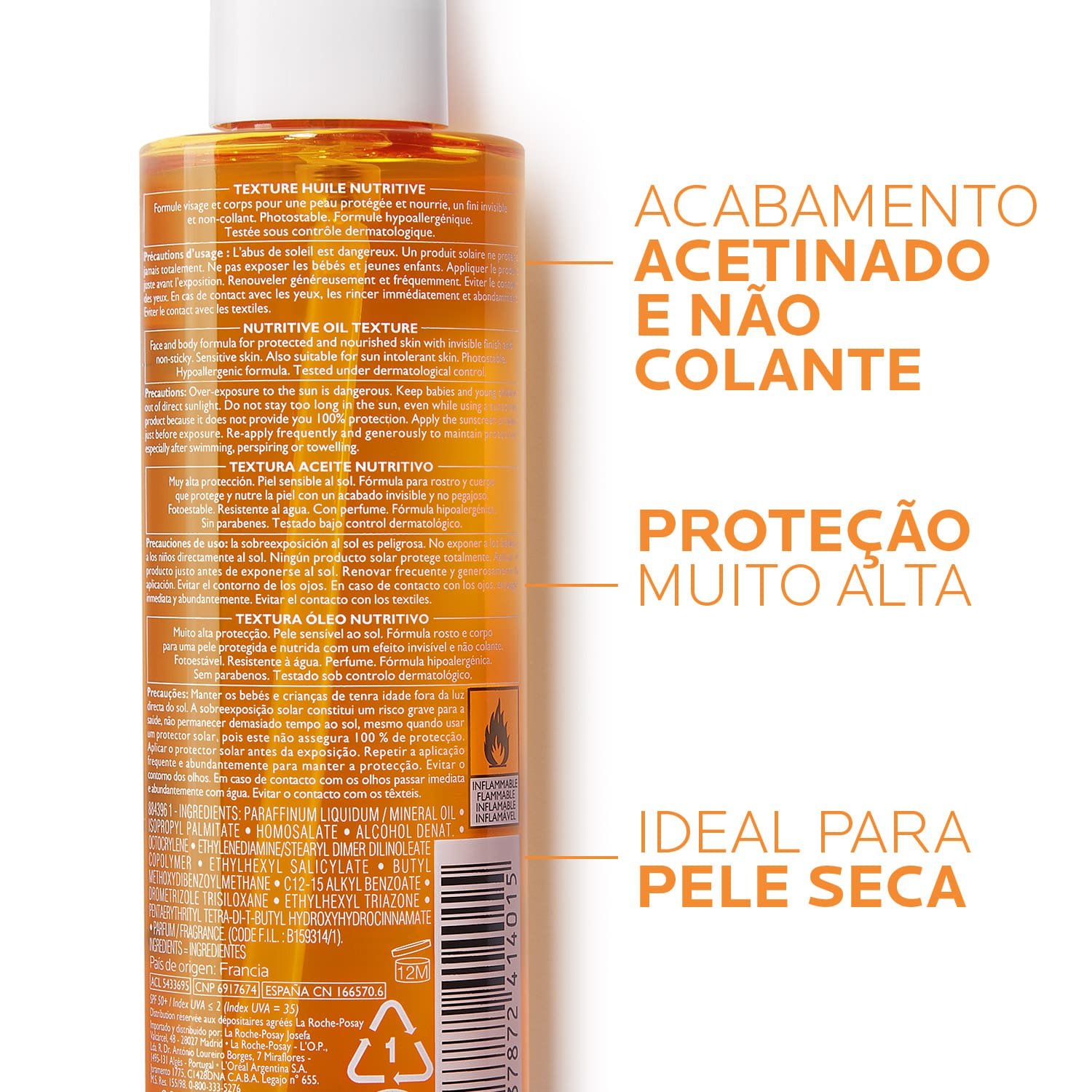 La Roche Posay ProductPage Sun Anthelios XL Nutritive Oil Spf50 200ml 