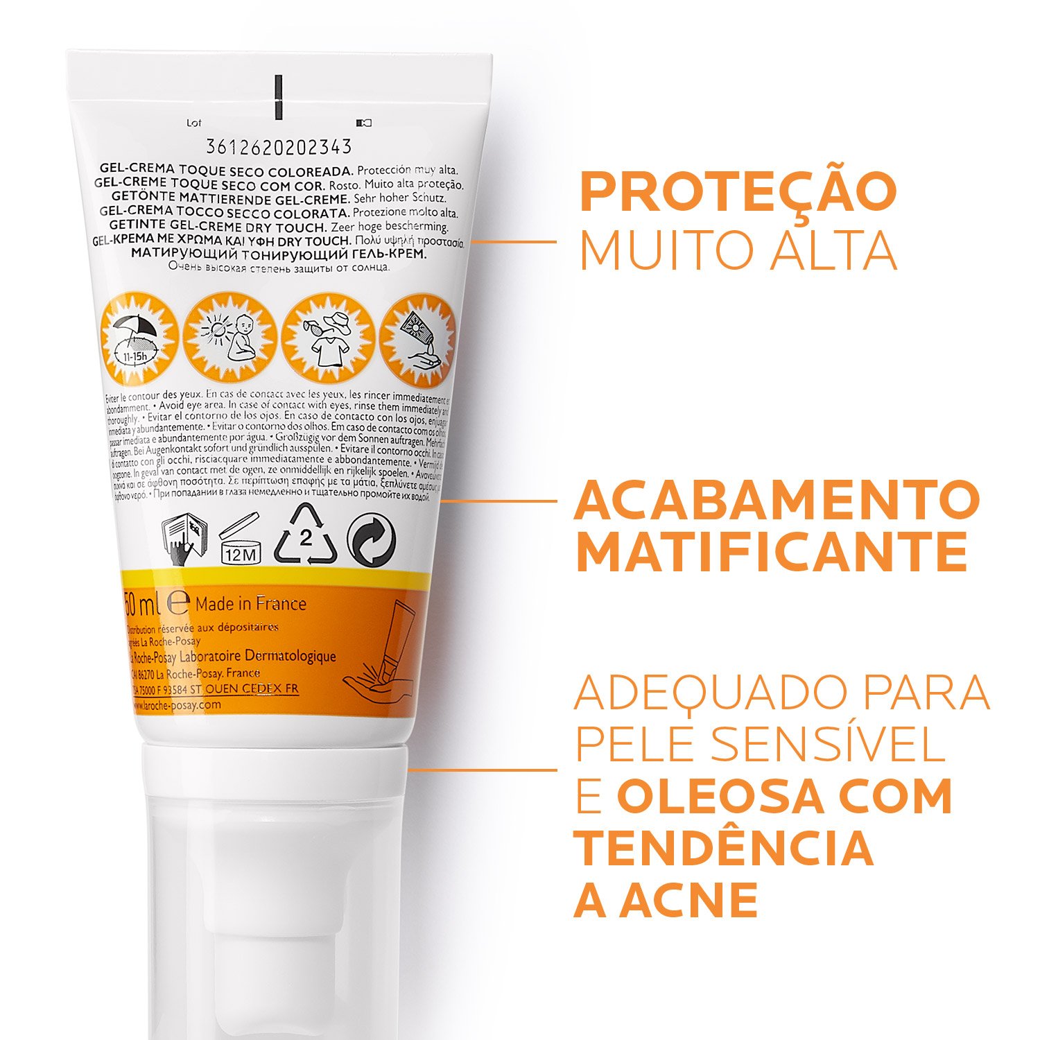 La Roche Posay ProductPage Sun Anthelios XL Tinted Dry Touch Spf50 50m