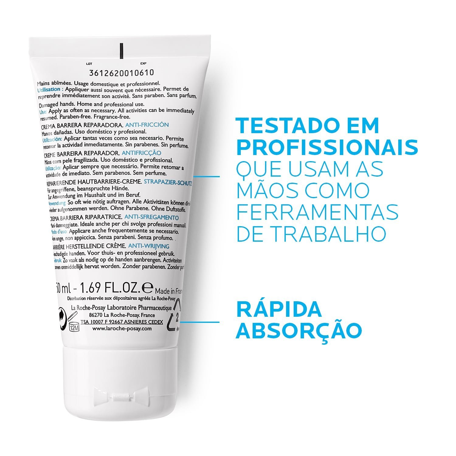LaRochePosayBodyCareCicaplastMains50mlBarrierRepairingHandCream0003337