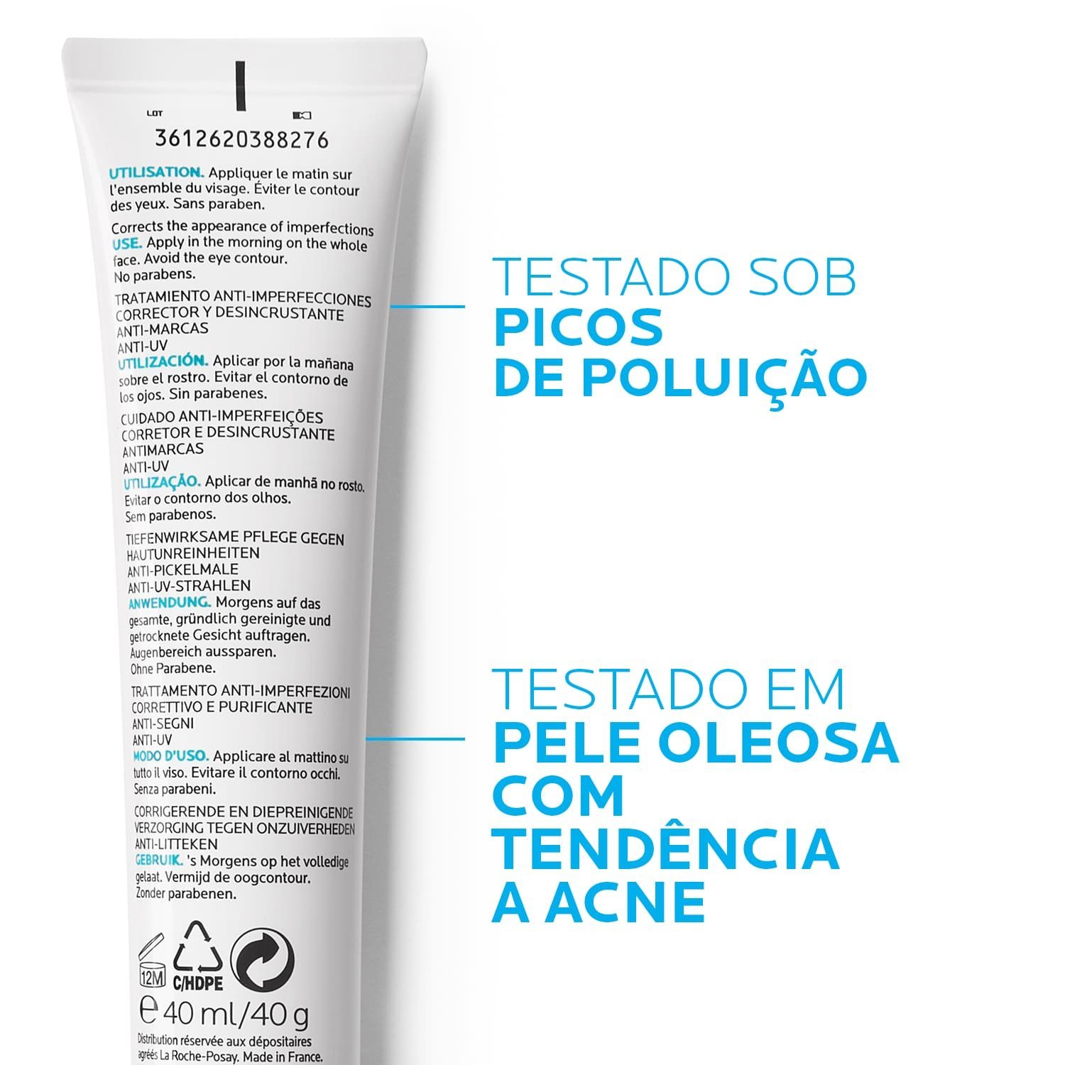 La Roche Posay ProductPage Acne Effaclar Duo Spf30 UV 40ml 33378755494