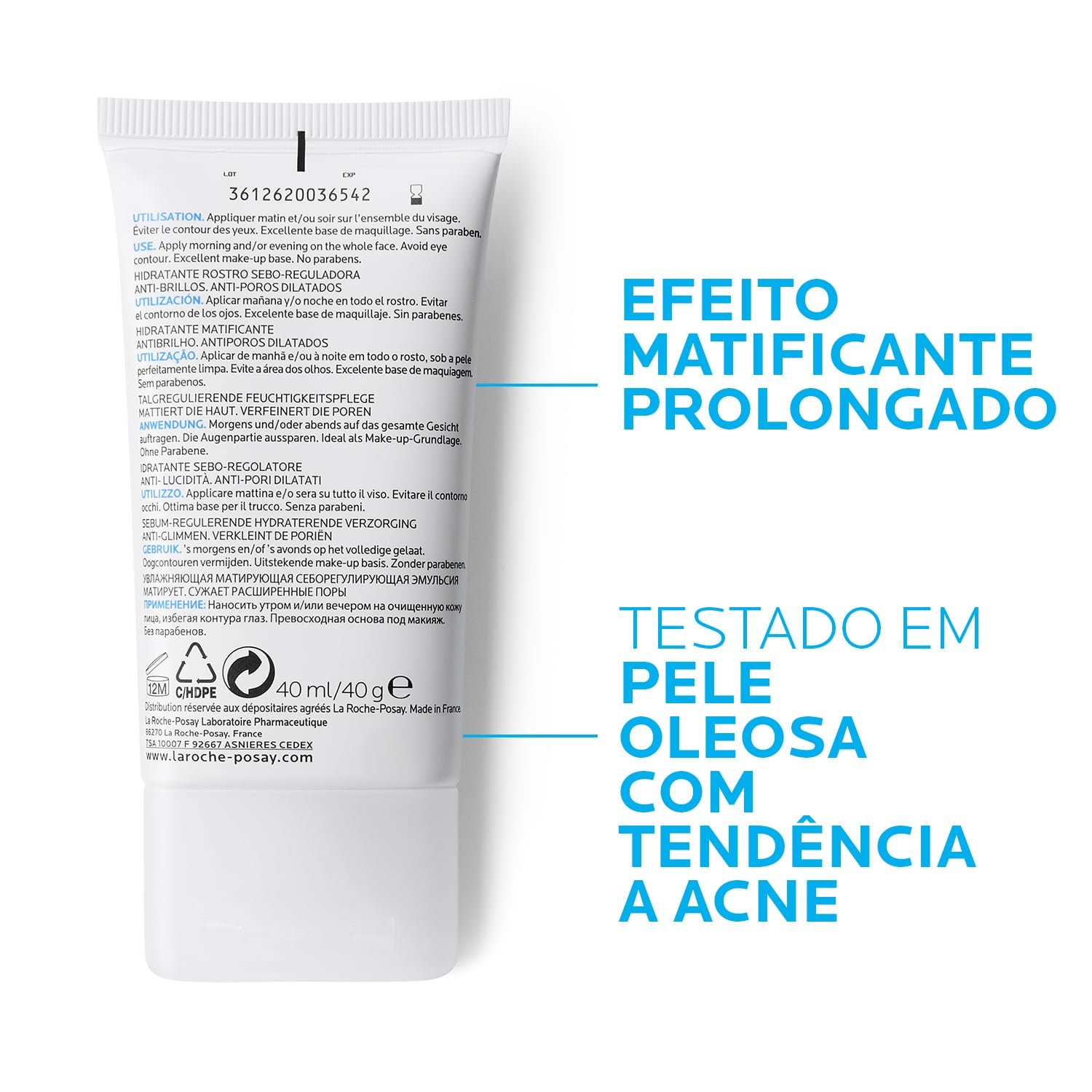 La Roche Posay ProductPage Acne Effaclar Mat Sebo Controlling 40ml 333