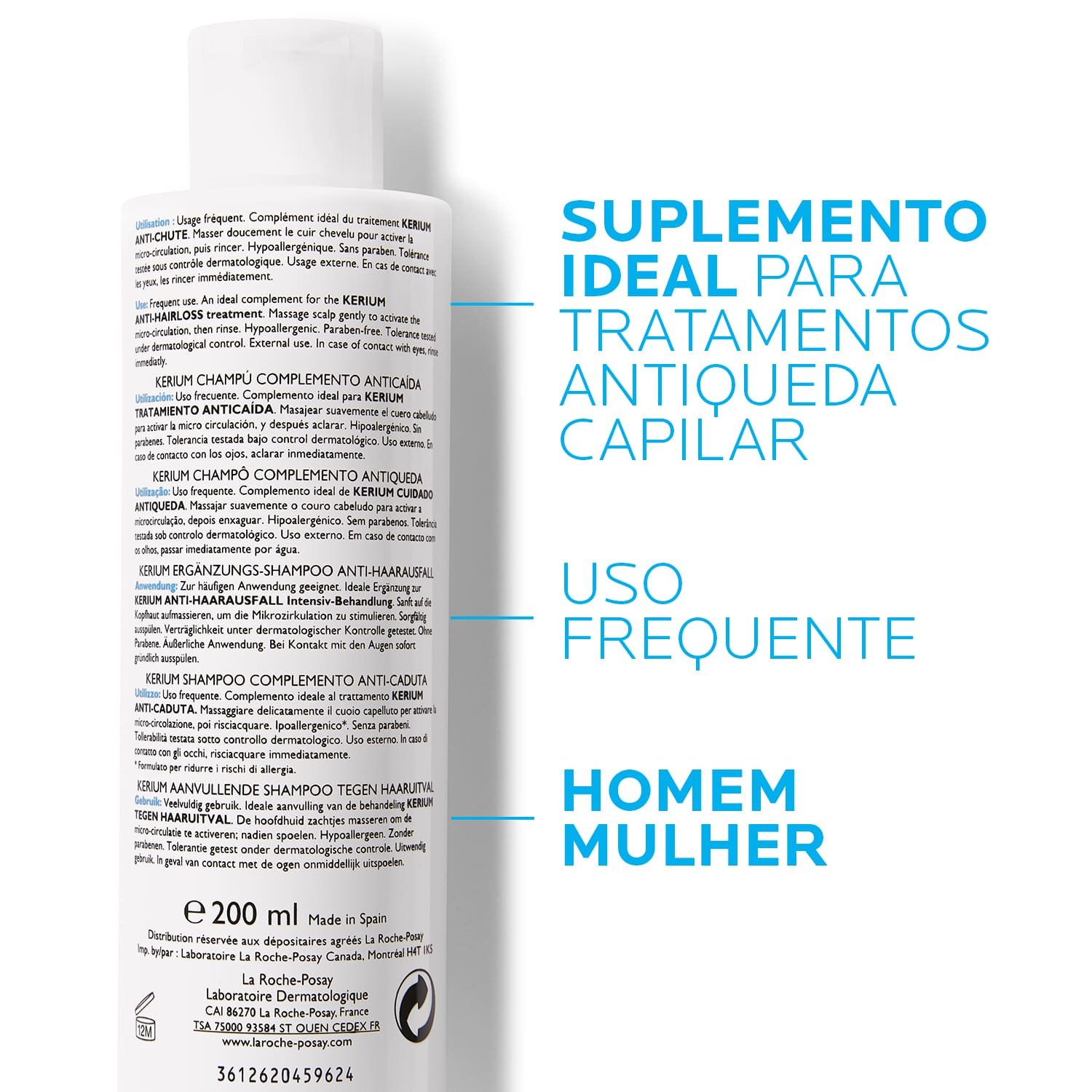 Kerium Champô Complemento Anti-queda | La Roche-Posay