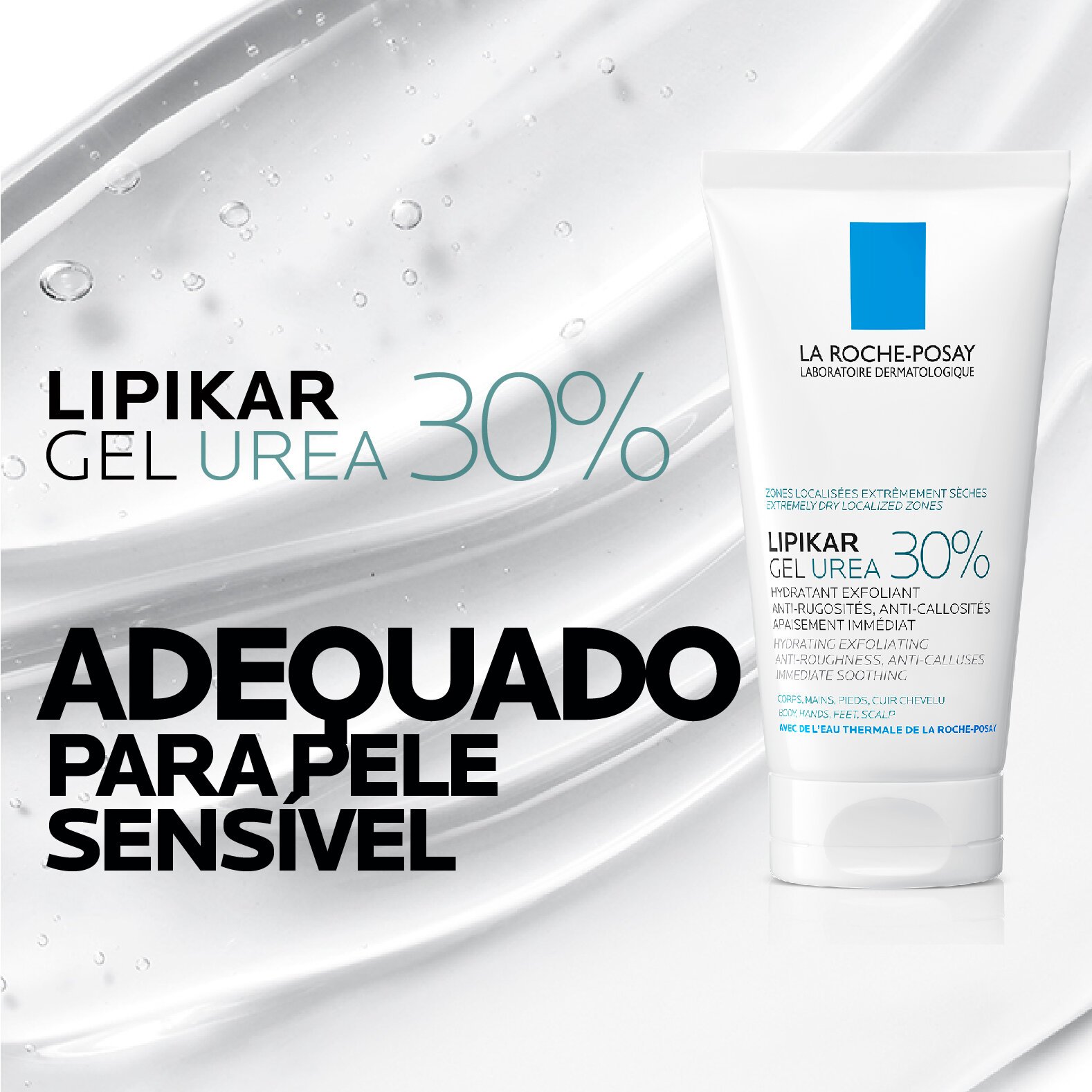 LIPIKAR GEL UREA 30% | Pele sensivel