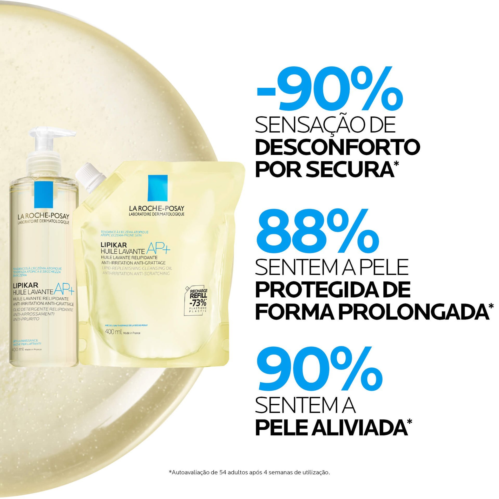 rótulo óleo lavante lipikar syndet ap+ eczema e pele atópica