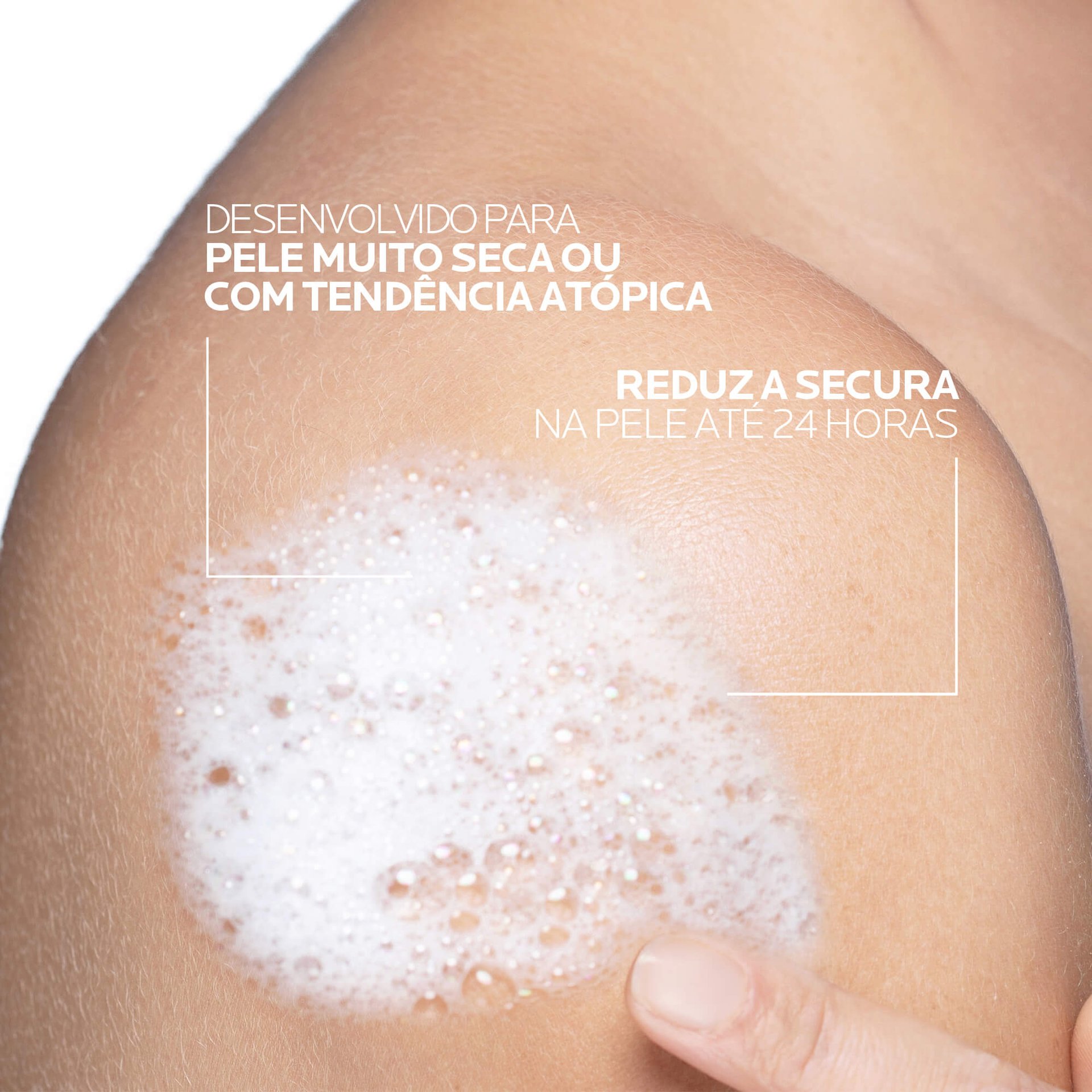 textura óleo lavante lipikar syndet ap+ eczema e pele atópica