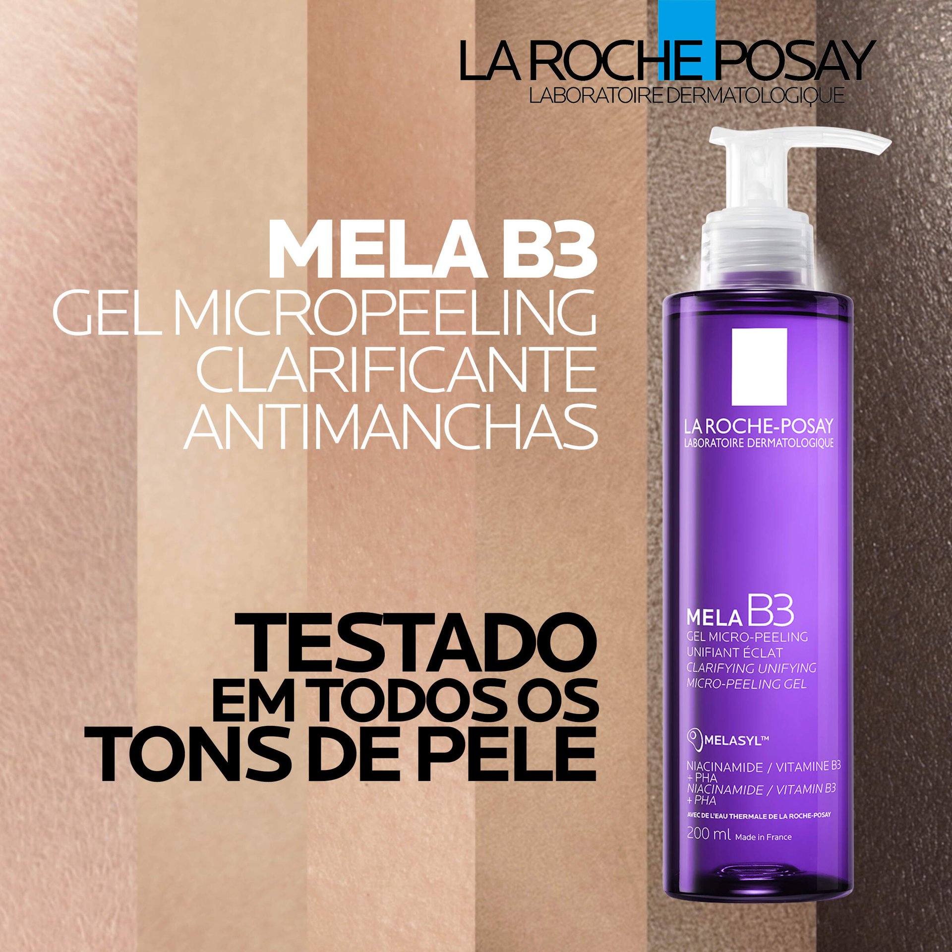 MELA B3 Gel de Limpieza de Rosto Esfoliante Antimanchas