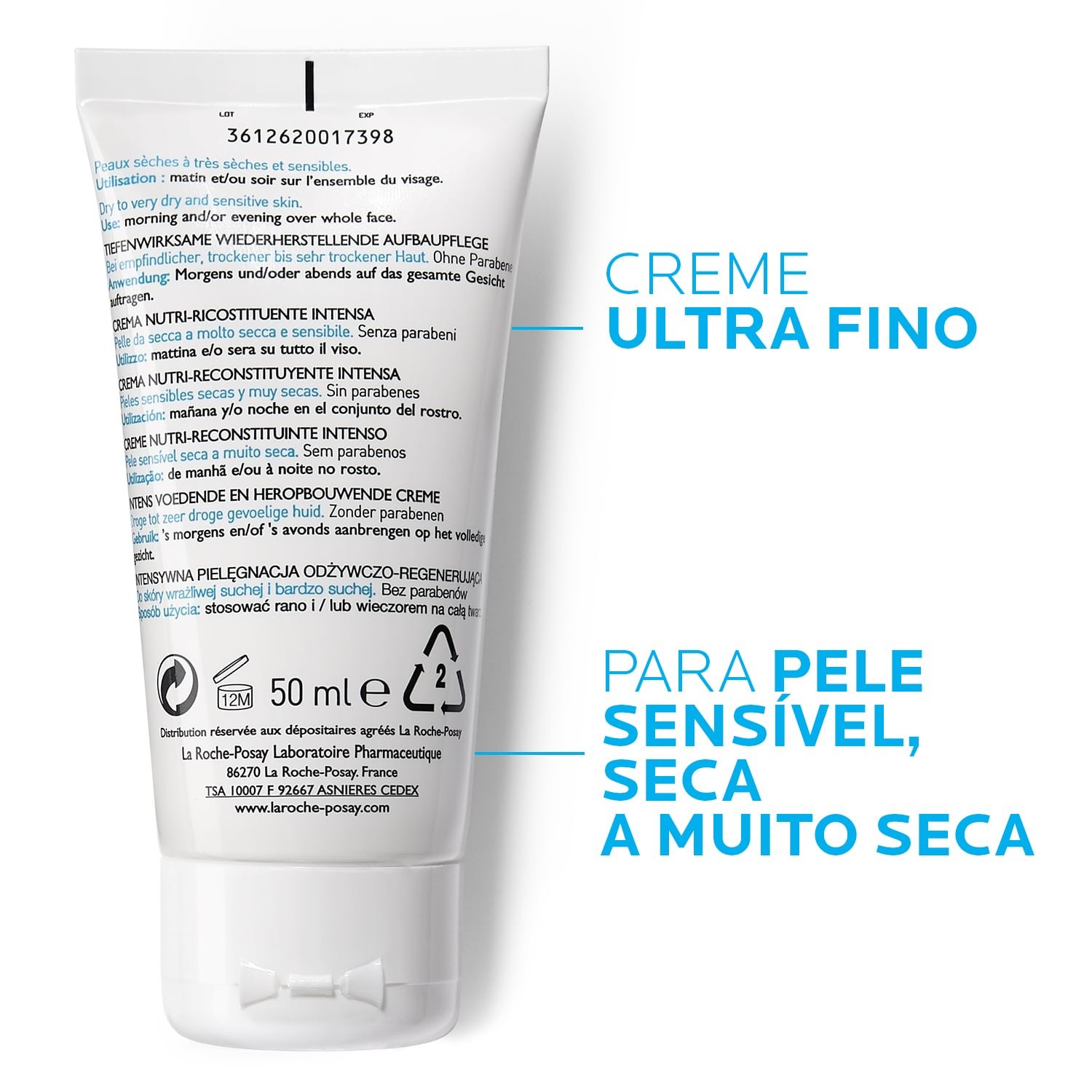 nutritic creme de mãos para pele muito seca